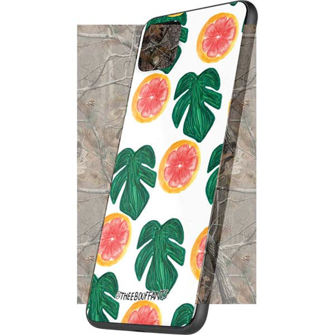 Bouffants and Broken Hearts Tropical Leaves and Citrus Google Pixel 4 XL Skin